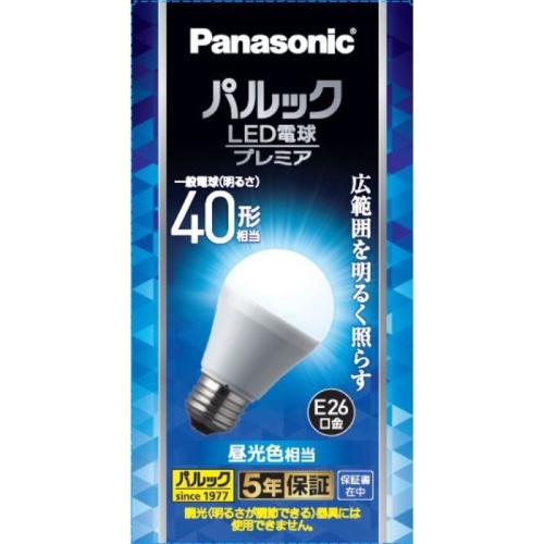 パルック LED電球 プレミア 広配光タイプ E26口金 40形相当昼光色相当 LDA4DgSK4F