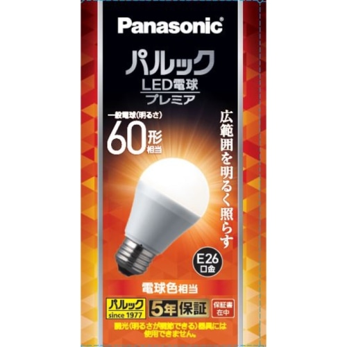 パルック LED電球 プレミア 広配光タイプ Ｅ２６口金 ６０形相当電球色相当 LDA7LGSK6F