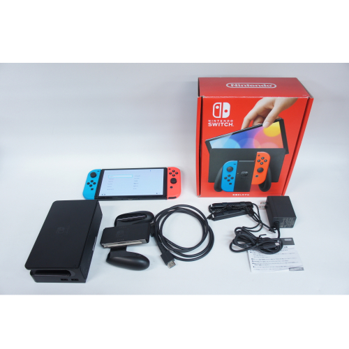 [中古B]Nintendo Switch 有機ELモデル HEG-S-KABAA ネオンブルー/ネオンレッド