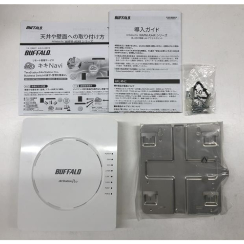 [ジャンク品]AirStation Pro WAPM-AX4R ホワイト (アンテナ端子欠損、アンテナ欠品)