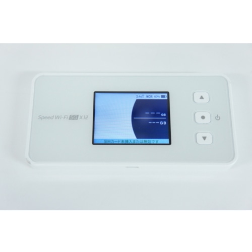 [中古B]Speed Wi-Fi 5G X12 NAR03 アイスホワイト (au) (SIMフリー)