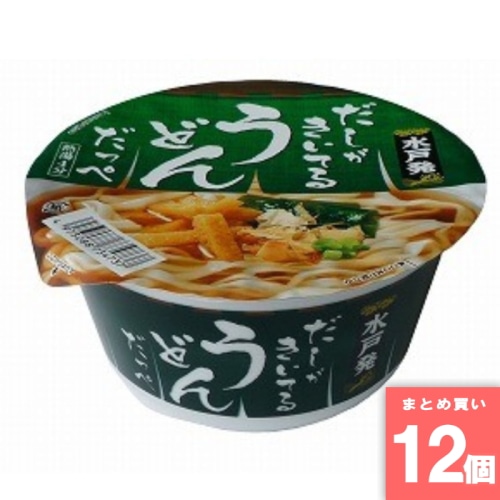 [取寄10][まとめ買い]【12個セット】だしがきいてるうどんだっぺカップ 80g [4973288734737]