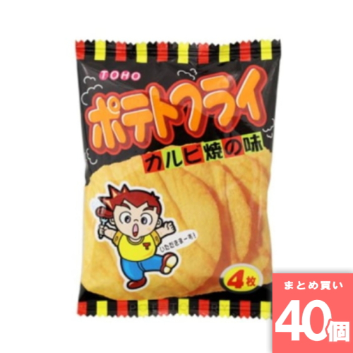 [まとめ買い]【40個セット】東豊製菓 ポテトフライカルビ焼 11g [4901984088274]