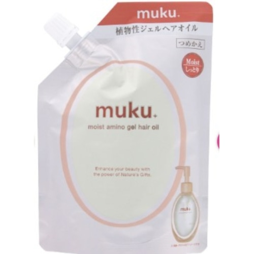 ムク＋ モイスト アミノジェル ヘアオイルつめかえ ７５ml
