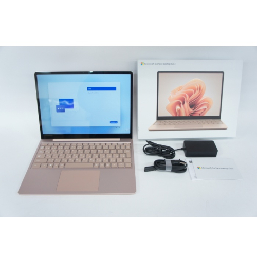 [中古B]Surface Laptop Go 3 XK7-00015 サンドストーン 店頭展示機 (Core i5-1235U/8GB/256GB/12.4インチ/Office/Win11)