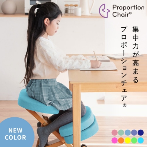 [直送5]座るだけで集中力が高まるクッション付きプロポーションチェア(R) CH-889CK-SO ソーダ