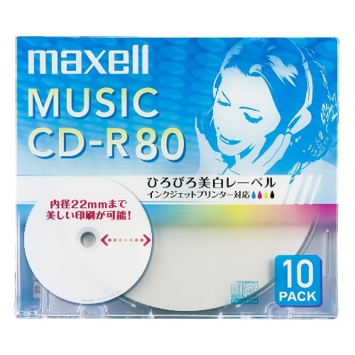 音楽用CD-R CDRA80WP10S [10枚入り]