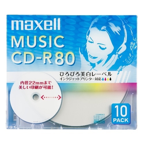 [取寄10]音楽用CD-R CDRA80WP10S [10枚入り][4902580513351]