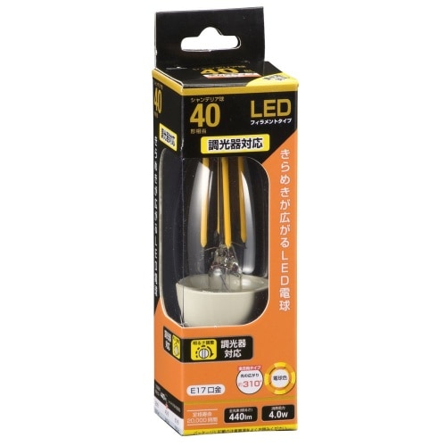 [取寄10]LED E17 C 4W 調光 LDC4L-E17/D C6 クリア [4971275634862]