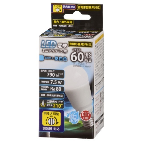 [取寄10]LED PS E17 7.5W N/D LDA8N-G-E17/D H11 ホワイト [4971275618800]