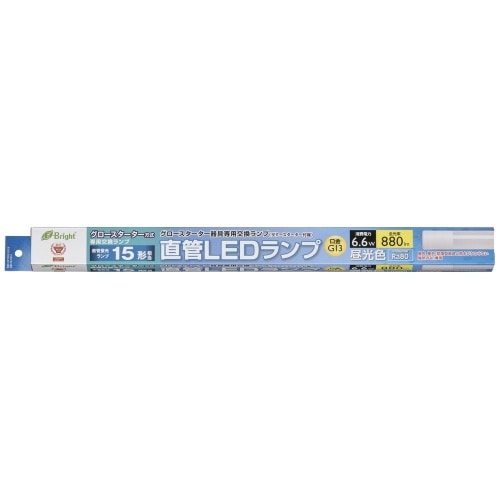 [取寄10]直管LEDランプ15形相当昼光色グロースタータ用 LDF15SS・D/6/8 ホワイト [4971275609143]