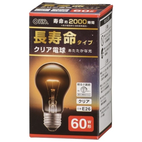 [取寄10]長寿命クリア電球60W1P LB-DL5657CN [1個][4971275647497]