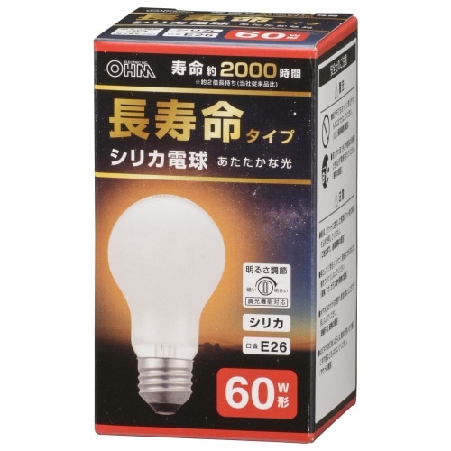 [取寄10]長寿命シリカ電球60W1P LB-DL5657WN [1個][4971275647503]