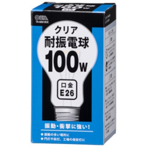 TA-606100C 耐震球100Wクリア [1個]