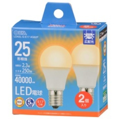 [取寄10]LED電球小形E17 LDA2L－G－E17 AG62P [1個][4971275655362]