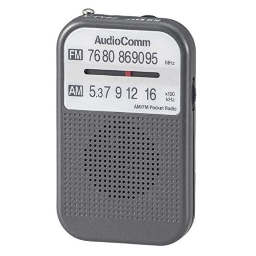 RAD-P132N-H ポケットラジオ グレー