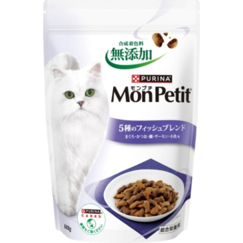 モンプチ ドライバッグ 5種のフィッシュ 600g