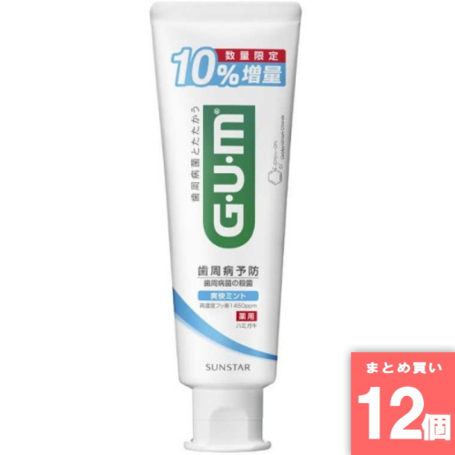 [まとめ買い]【12個セット】GUM デンタルペースト 爽快 スタンディング 10％増量 132g