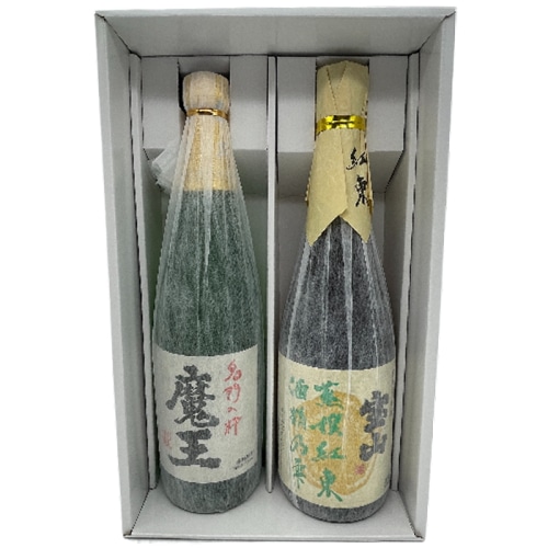 2本セット ( 魔王 芋焼酎 25度 720ml / 宝山 蒸撰 紅東 酒精乃雫 芋焼酎 25度 720ml )