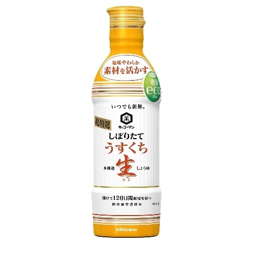 キッコーマンしぼりたてうすくち生しょうゆ450ml [1本]