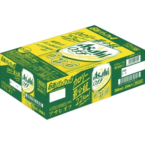 アサヒビール アサヒオフQ 缶 350ml 6缶パック×4