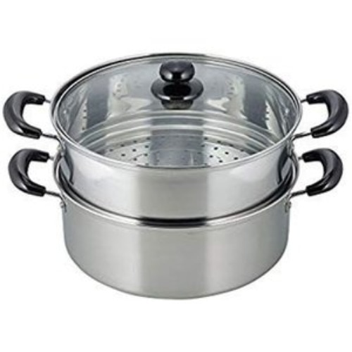 ヴェンセ IH対応二段蒸し器26cm