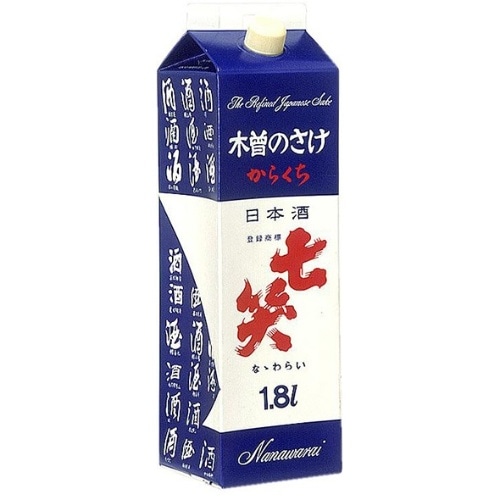 清酒 七笑 辛口 紙パック 1．8L
