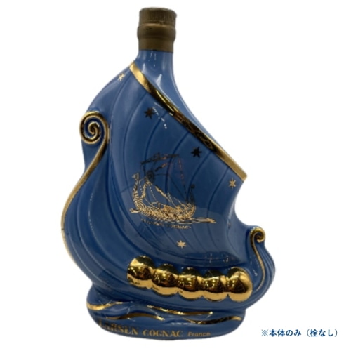 [Jランク][おすすめ]本体のみ古酒 ラーセン ダークブルーリモージュシップ コニャック 40度 700ml 箱なし・栓無し