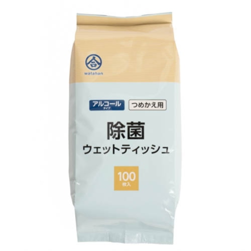 [取寄10]アルコール除菌ウェットティッシュ詰替えタイプ [1個][4589458445350]