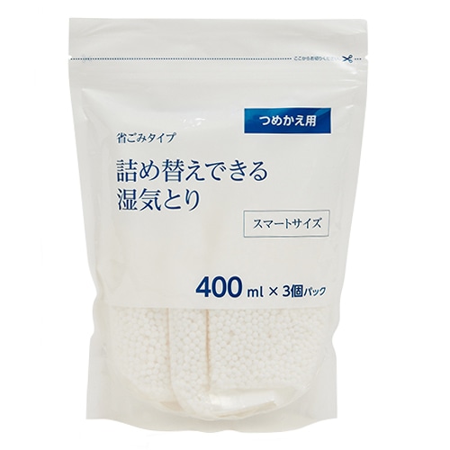 [取寄10]詰め替えできる湿気とり400ml つめかえ用 3個パック [1セット][4589458457841]