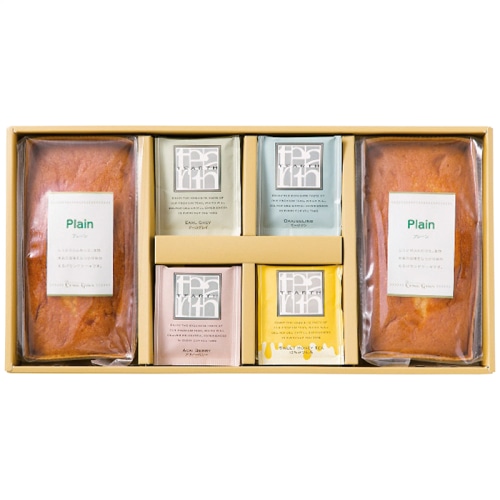 お中元 TEARTH ビッグメイク パウンドケーキ＆紅茶 ギフト [直送商品](4763-026)