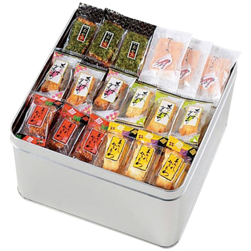 お中元 竹新 かき餅 雅 (缶入り) [直送商品](4765-020)