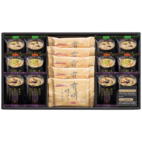 お中元 フリーズドライみそ汁＆有明のり セット [直送商品](4771-073)