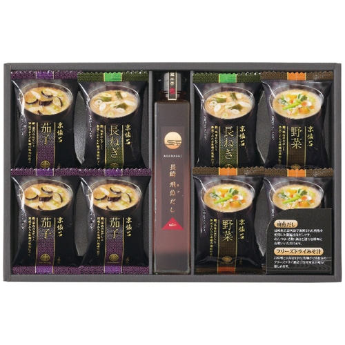 お中元 フリーズドライみそ汁＆飛魚だし セット [直送商品](4785-058)
