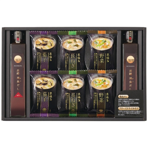 お中元 フリーズドライみそ汁＆飛魚だし セット [直送商品](4785-060)
