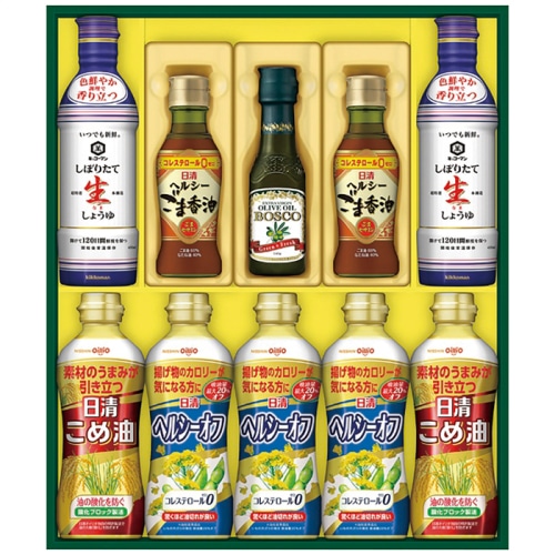 お中元 日清オイリオ ヘルシーオイル&キッコーマン生しょうゆ ギフト [直送商品](4773-065)