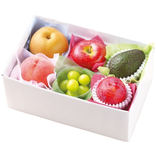 お中元 フルーツワールド 夏の果物 6マス 詰合せ [直送商品](4726-042)