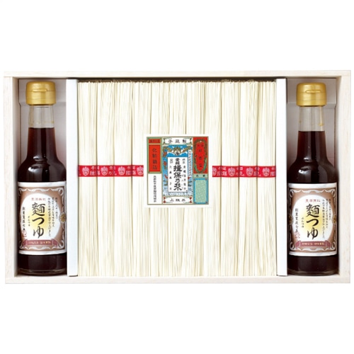 お中元 手延素麺揖保乃糸・麺つゆ 詰合せ [直送商品](4759-077)