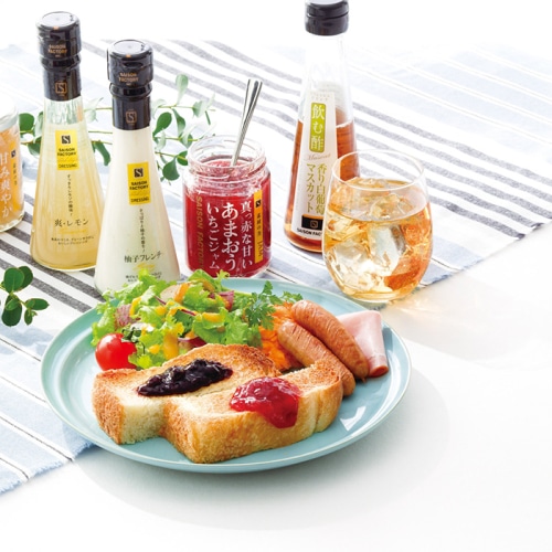 お中元 セゾンファクトリー 季節の飲む酢 3本 詰合せ [直送商品](4801-030)