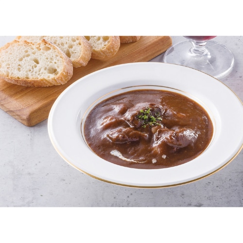 お歳暮 レストランリューズ 飯塚隆太監修 国産牛のビーフシチュー4個 [直送商品](9807-051)