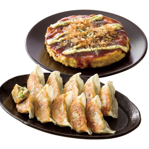 お歳暮 ゆかり 冷凍お好み焼・ねぎ餃子セット [冷凍][直送商品](9809-029)