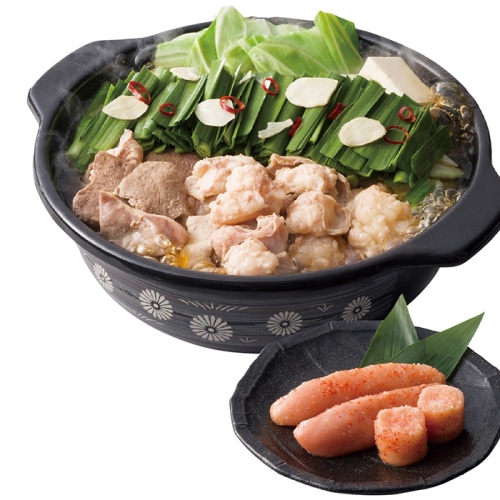 お歳暮 八粋堂もつ鍋MIX・やまや明太子セット [冷凍][直送商品](9811-050)