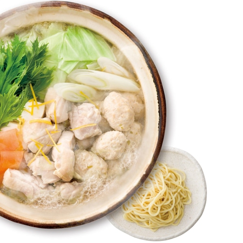 お歳暮 二反田醤油店＆博多華味鳥 博多華味鳥＆柚子胡椒鍋つゆセット [冷凍][直送商品](9813-028)