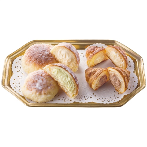 お歳暮 八天堂 ミニくりーむクロワッサン・くりーむメロンパン12個詰合せ [冷凍][直送商品](9823-029)