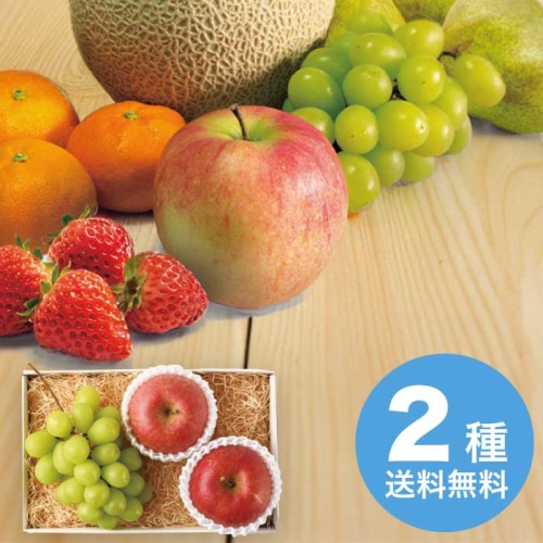 お歳暮 フルーツワールド シャインマスカットとサンふじ詰合せ 【11月下旬以降順次発送】 [直送商品](9832-042)