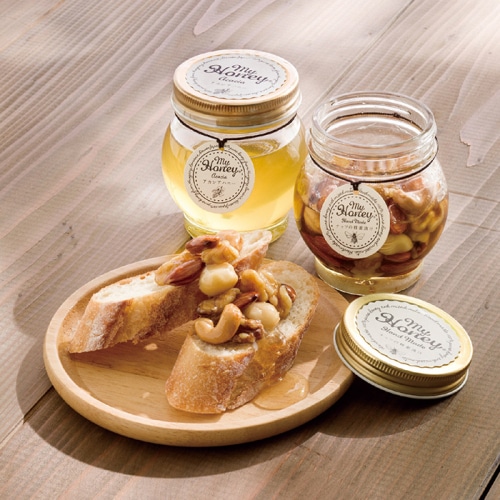 お歳暮 MYHONEY ナッツの蜂蜜漬け＆アカシアハニーセット [直送商品](9876-032)