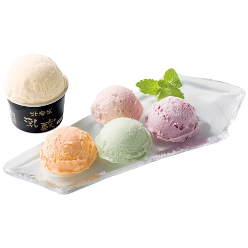 [冷凍][直送商品]乳蔵 北海道アイスクリーム4種8個 (1258-036)