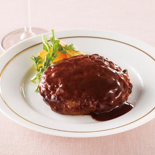 [冷凍][直送商品]ラ･ロシェル 坂井宏行監修 お肉の旨みをとじこめたハンバーグデミグラスソース8個 (1271-058)