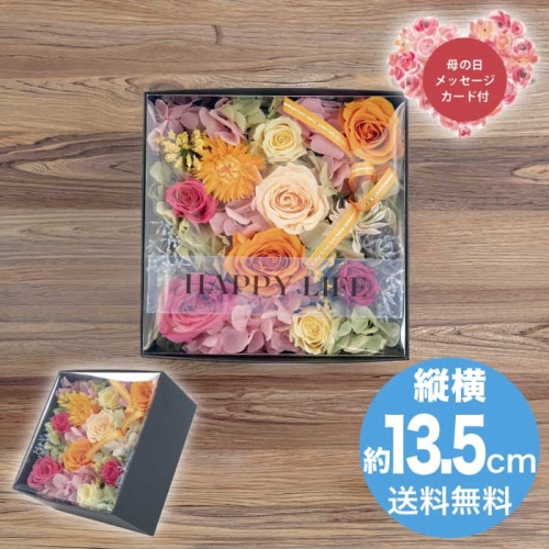 [直送商品]母の日 5/8-10お届け アークフラワースタジオ プリザーブドフラワー フルールアンヴォーグ カラフル 【配送指定日不可】 (1852-098)