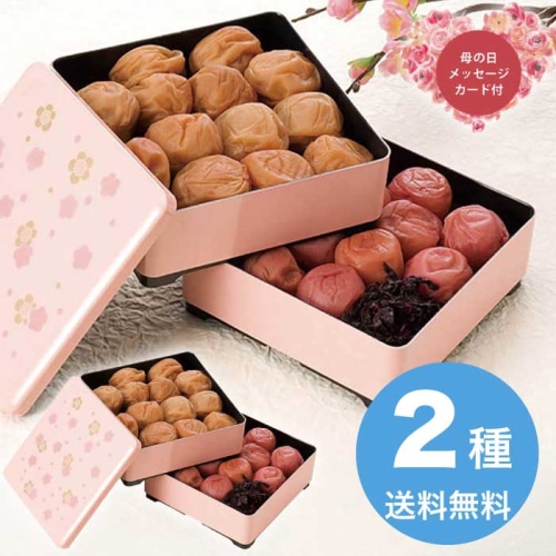 [直送商品]母の日 5/8-10お届け エルスト 紀州南高梅 ～雅～（重箱仕立て） 【配送指定日不可】 (1853-355)